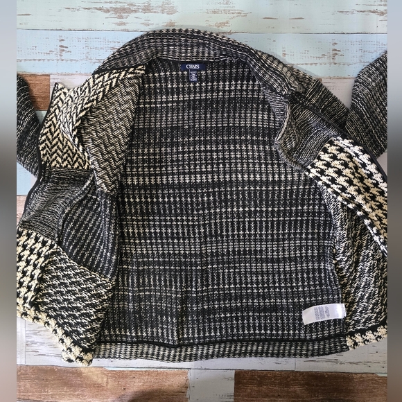 CHAPS Knitted Blazer - Picture 3 of 5